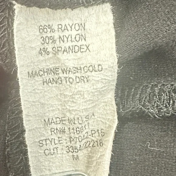 Maternal America Ladies Cropped Princess Seam Belly Support Maternity Leggings M - Picture 7 of 9